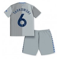 Camisa de Futebol Everton James Tarkowski #6 Equipamento Alternativo Infantil 2023-24 Manga Curta (+ Calças curtas)